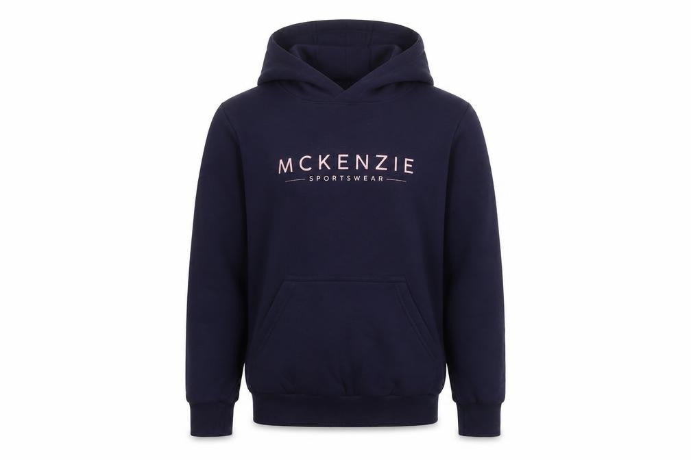 McKenzie Boys Navy Pullover Hoodie 12-13 Years Cotton Blend Sportswear