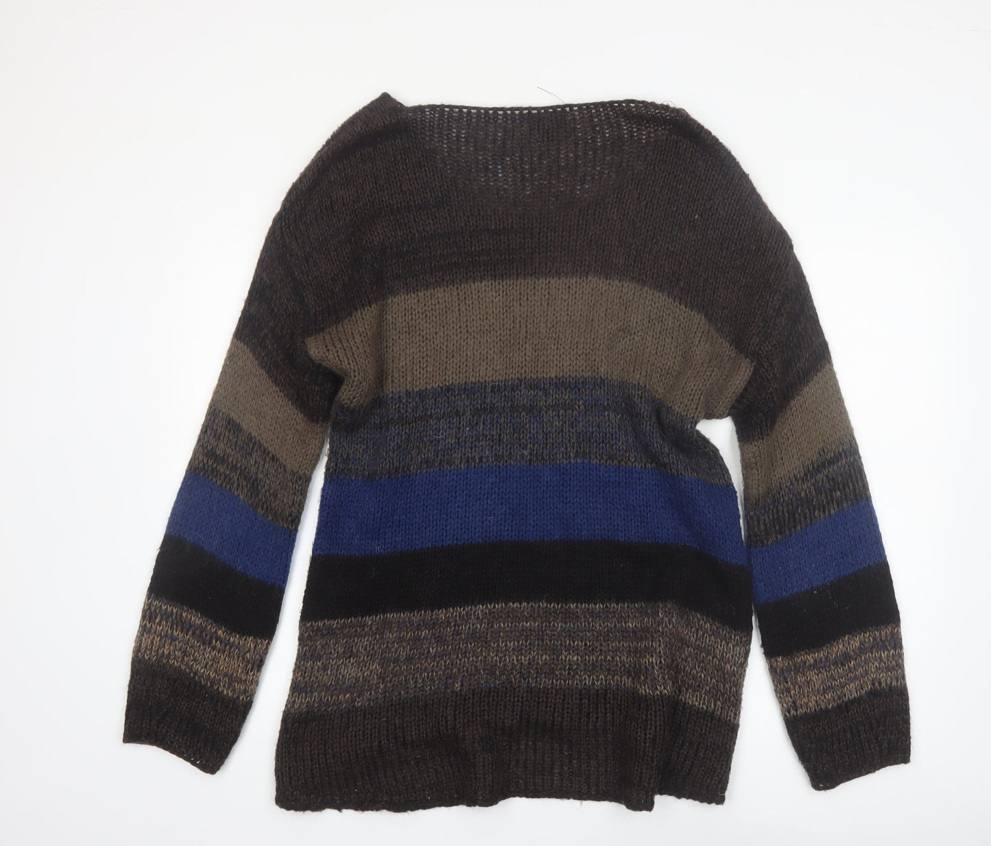 Topshop Women’s Multicoloured Striped Knit Pullover Jumper Size 10