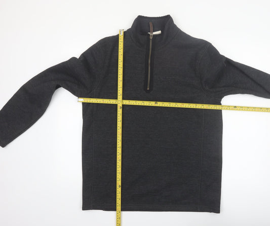 Mountain Warehouse Men's Grey 1/2 Zip Fleece Sweatshirt M
