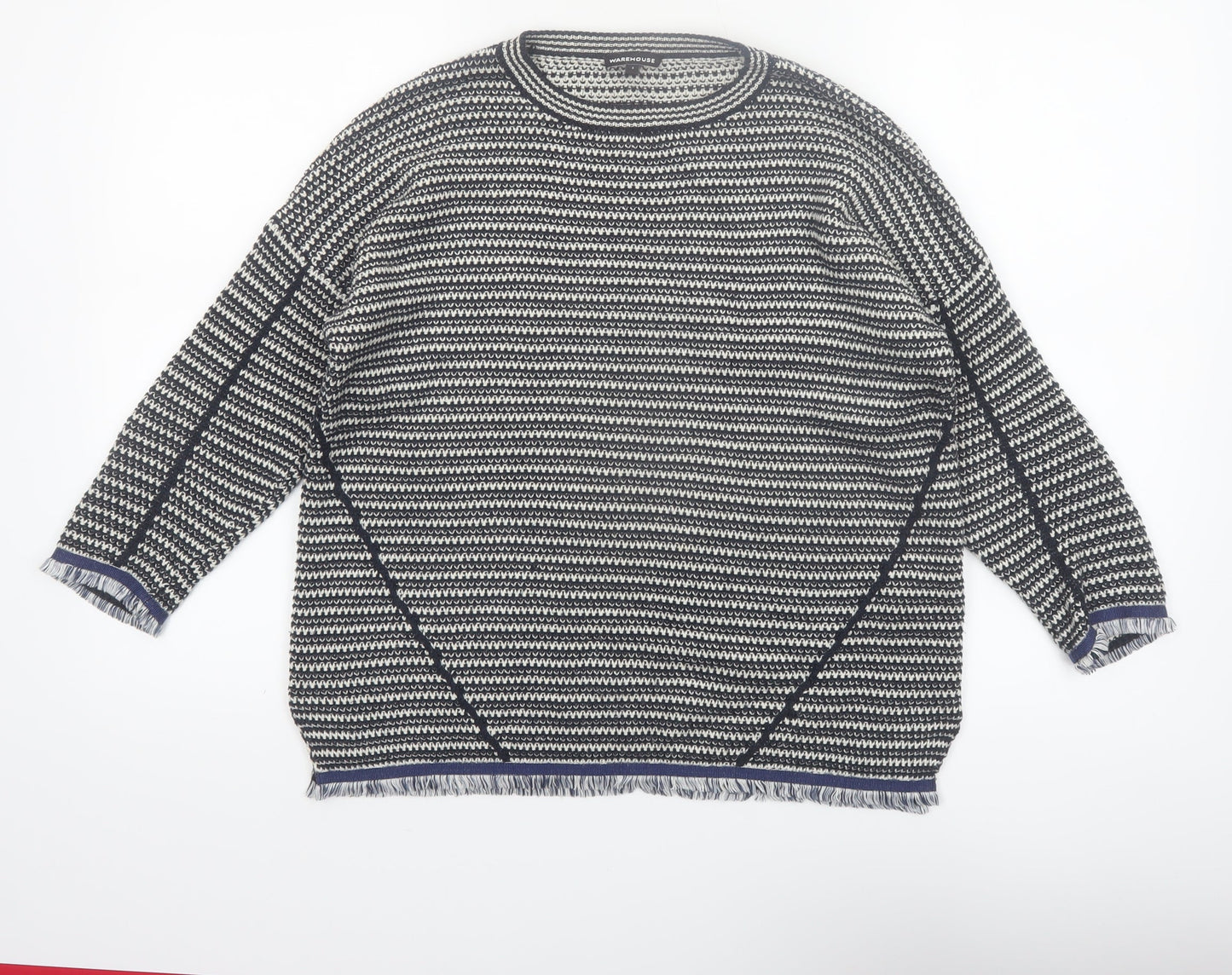 Warehouse Women’s Multicoloured Chunky Knit Jumper Size S Relaxed Fit