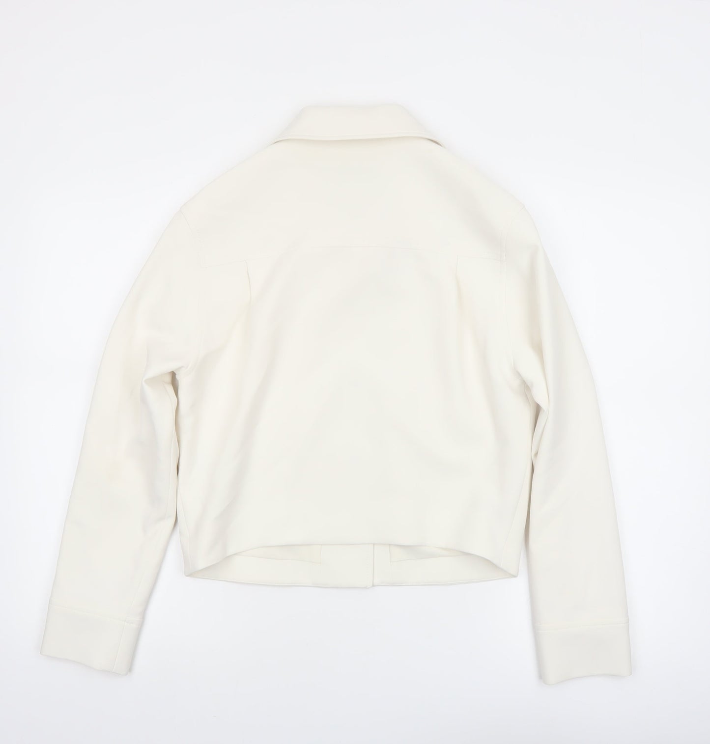 Marks and Spencer Women's Ivory Cropped Jacket Size 6 Classic Style