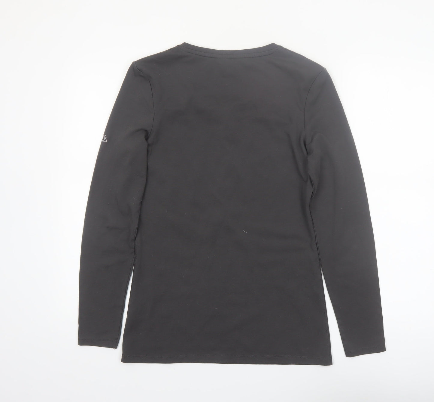 Craghoppers Womens Black Long Sleeve Button-Up Top UK 12