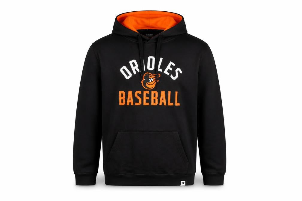 Fanatics Men’s Black XL Pullover Hoodie Orioles Baseball Sportswear