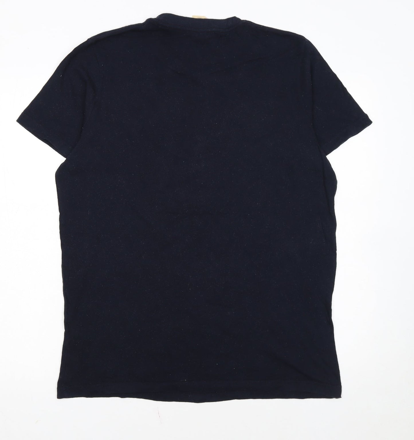 Hollister Men's Navy Surfing Series T-Shirt L Embroidered Cotton