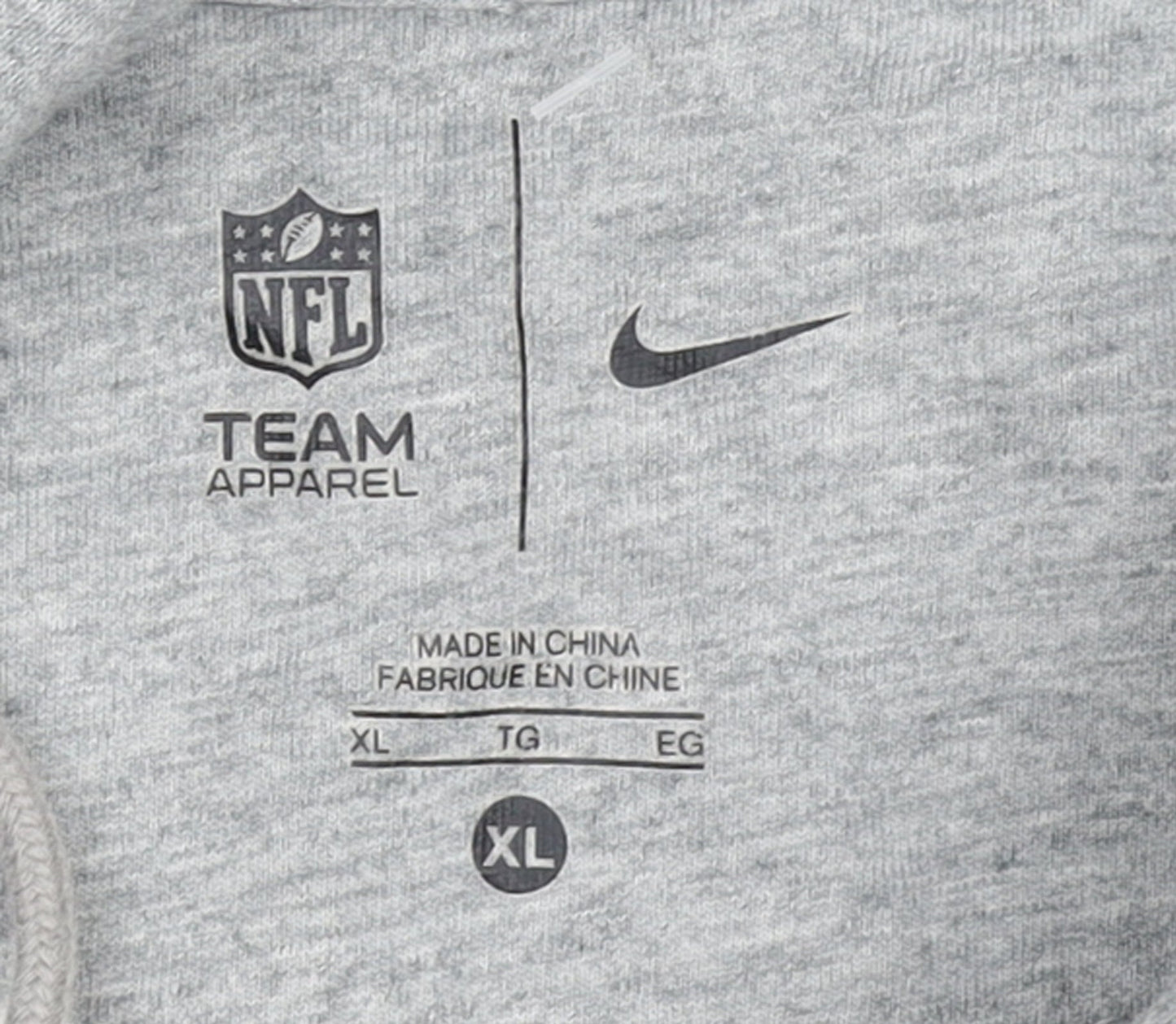 Nike NFL Team Apparel Men's Grey XL Pullover Hoodie We Are 12