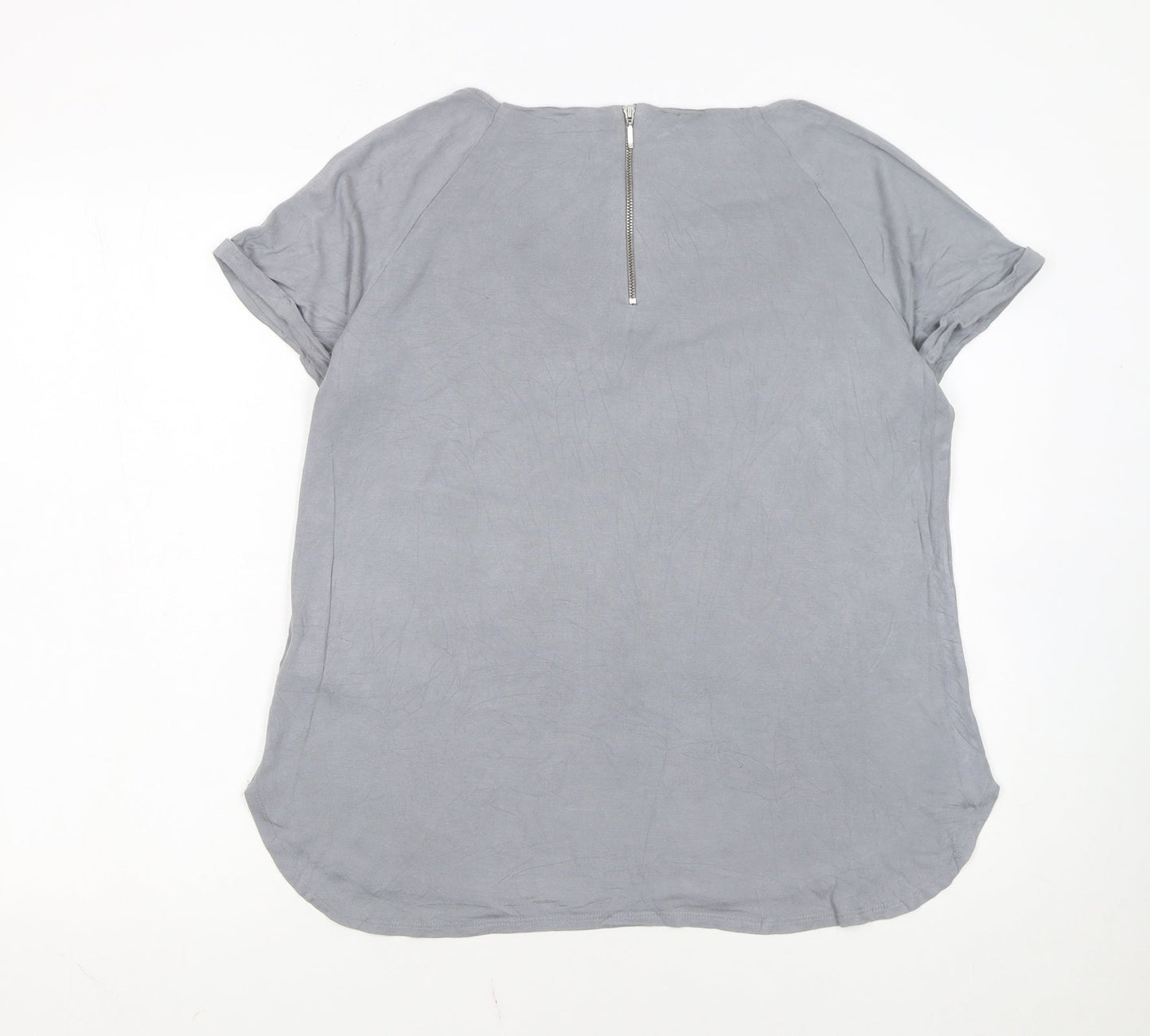 Marks and Spencer Women’s Grey Short Sleeve Jersey T-Shirt Size 14