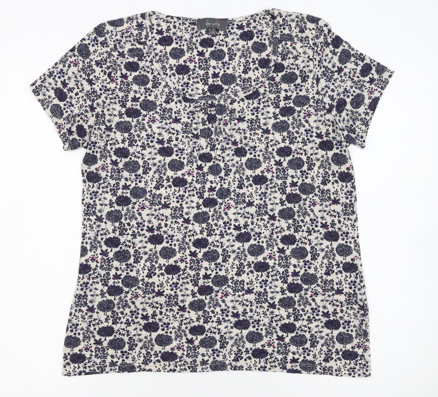 Marks and Spencer Women’s Floral Short Sleeve Jersey Top Size 14