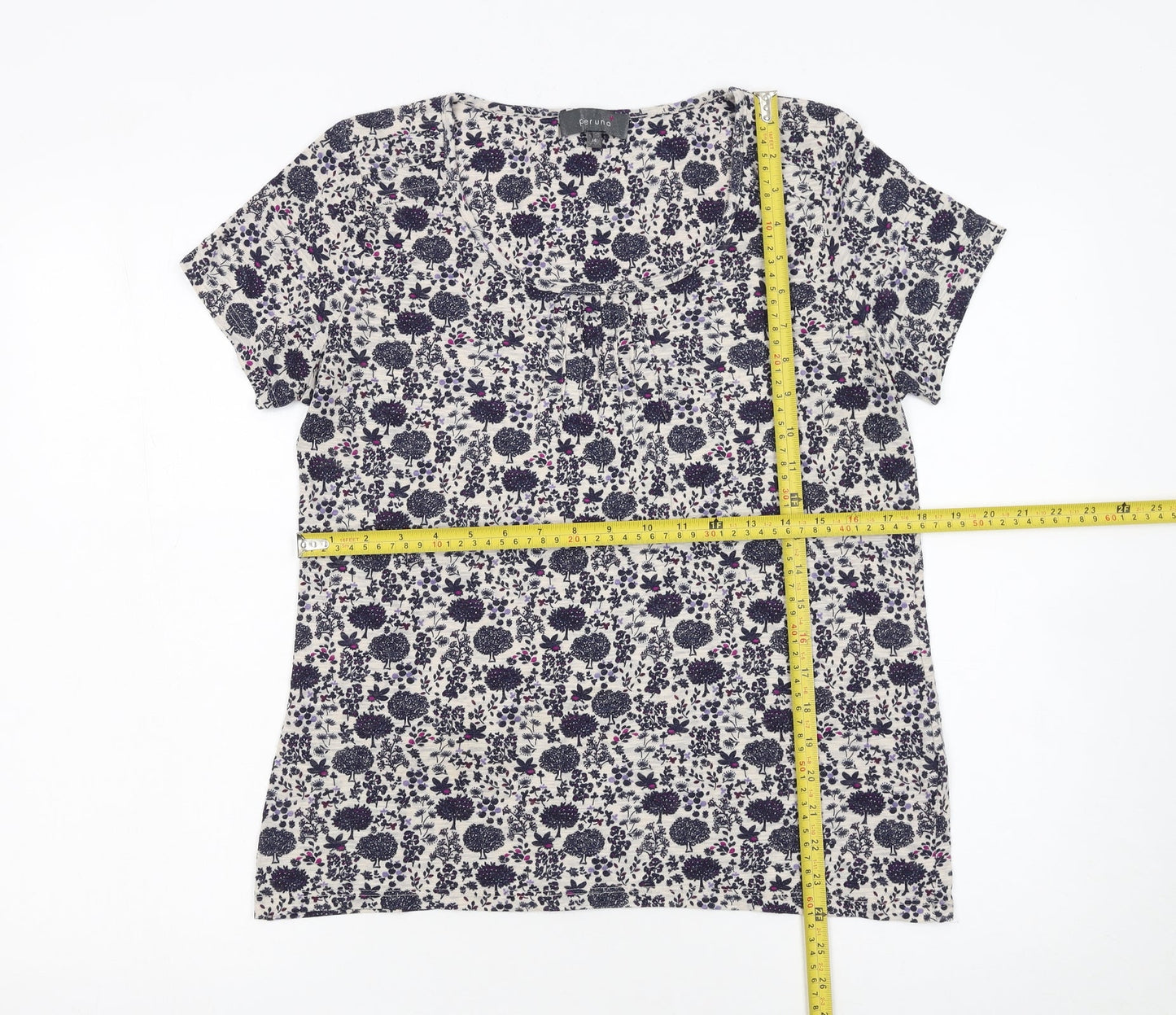 Marks and Spencer Women’s Floral Short Sleeve Jersey Top Size 14