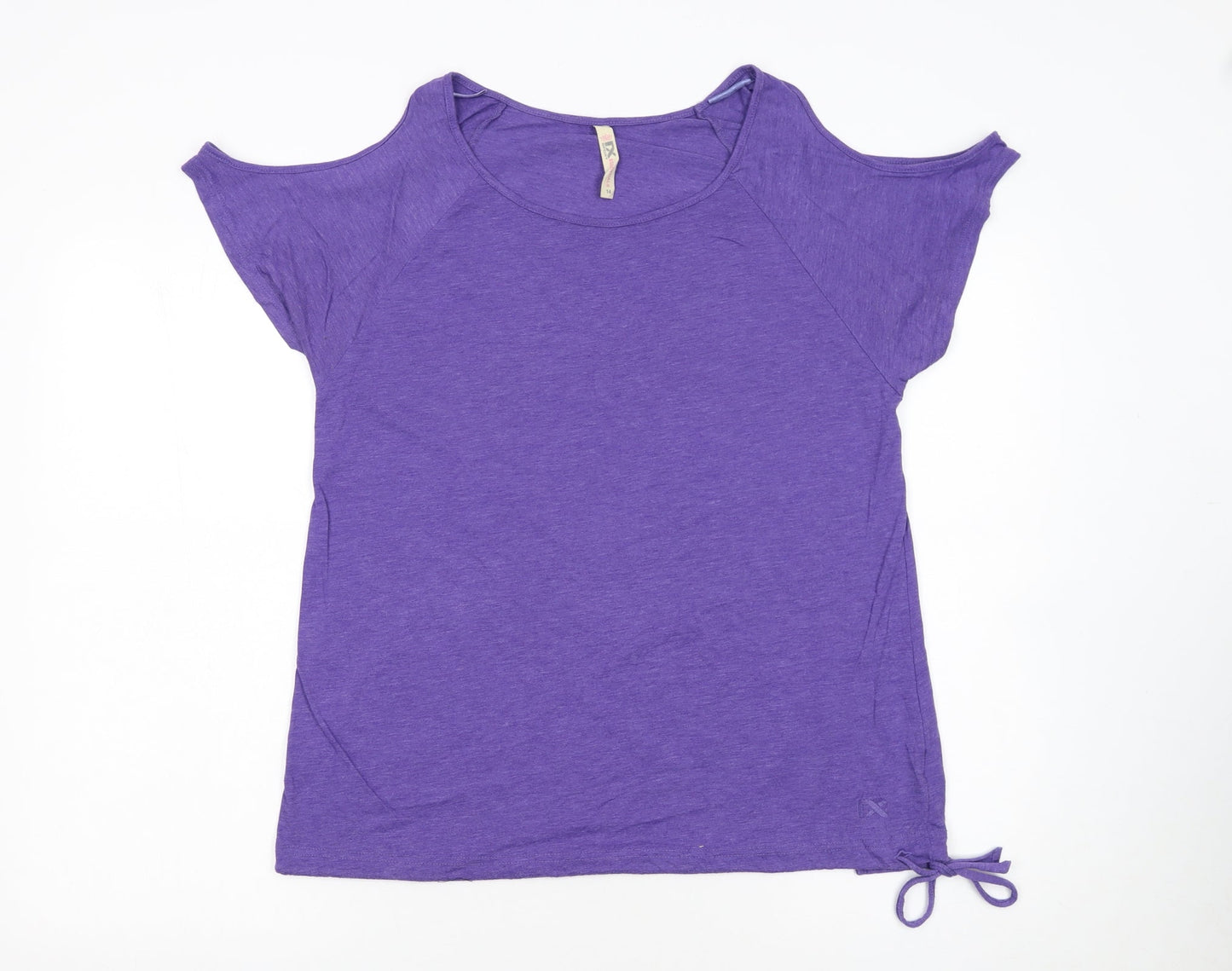Next Womens Purple Cold Shoulder T-Shirt Size 14