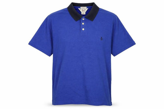 Original Penguin Men's Blue Slim Fit Cotton Polo Shirt Size S