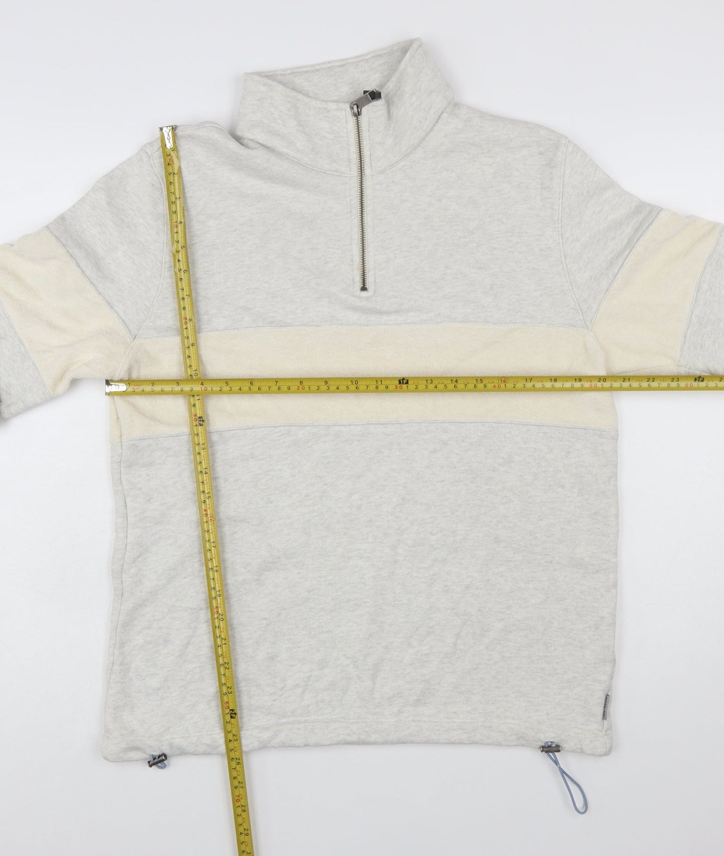 Ted Baker Men's Grey 1/2 Zip Cotton Sweatshirt Size L