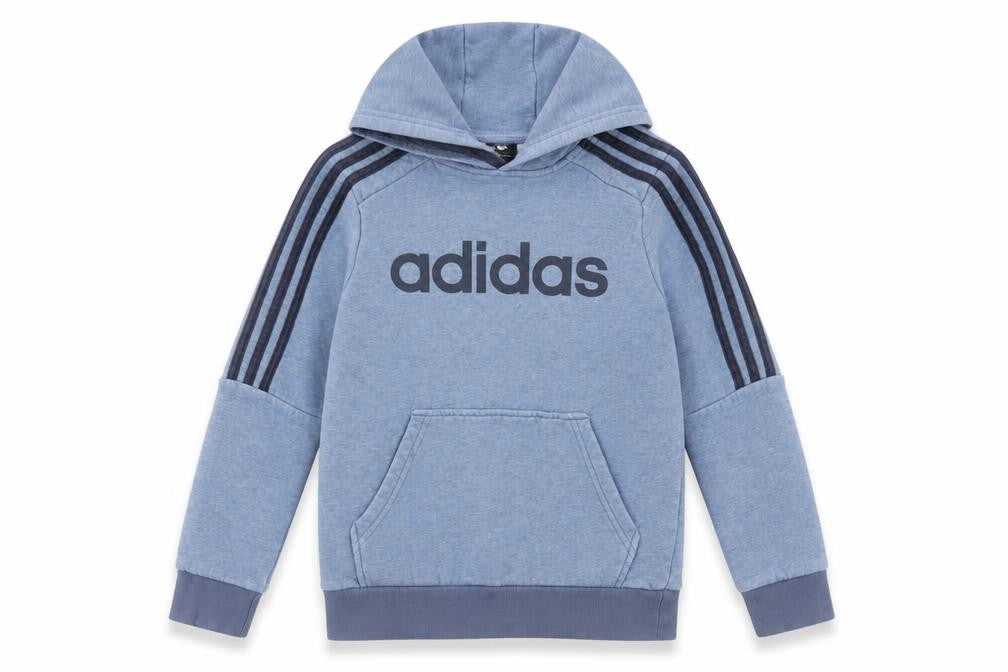 Adidas Boys Blue Pullover Hoodie 9-10 Years Sports Fleece Sweatshirt