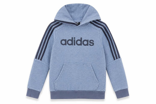 Adidas Boys Blue Pullover Hoodie 9-10 Years Sports Fleece Sweatshirt