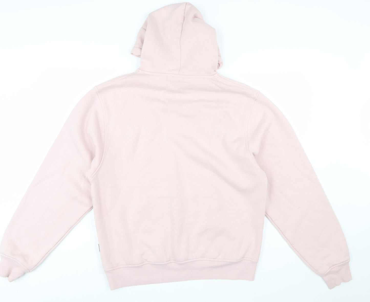 NICCE Men’s Pink Pullover Hoodie L Fleece Logo Sweatshirt