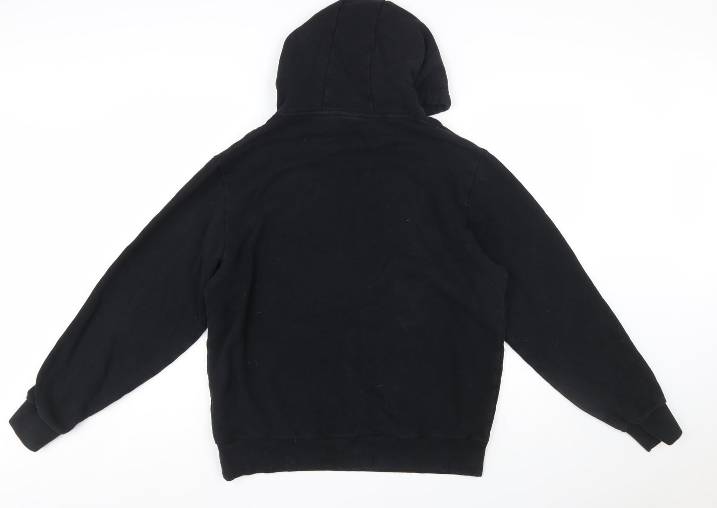 Ellesse Womens Black Hooded Pullover Hoodie Size 20 Cotton Blend