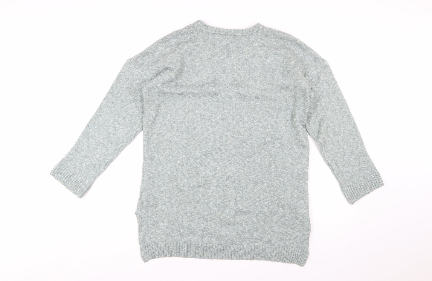 U.S. Polo Assn. Women's Grey Knit Crew Neck Jumper Size M