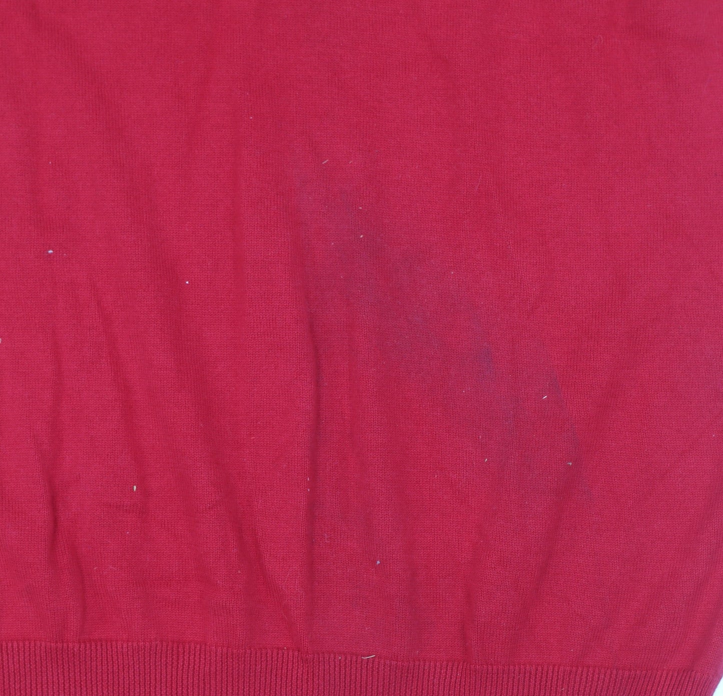 Chaps Men's Red Cotton V-Neck Sleeveless Jumper Vest M