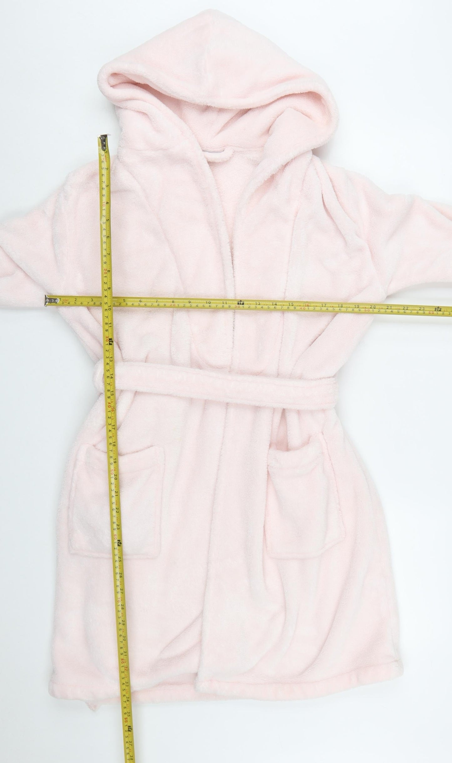 The White Company Women Pink Fleece Hooded Robe XS