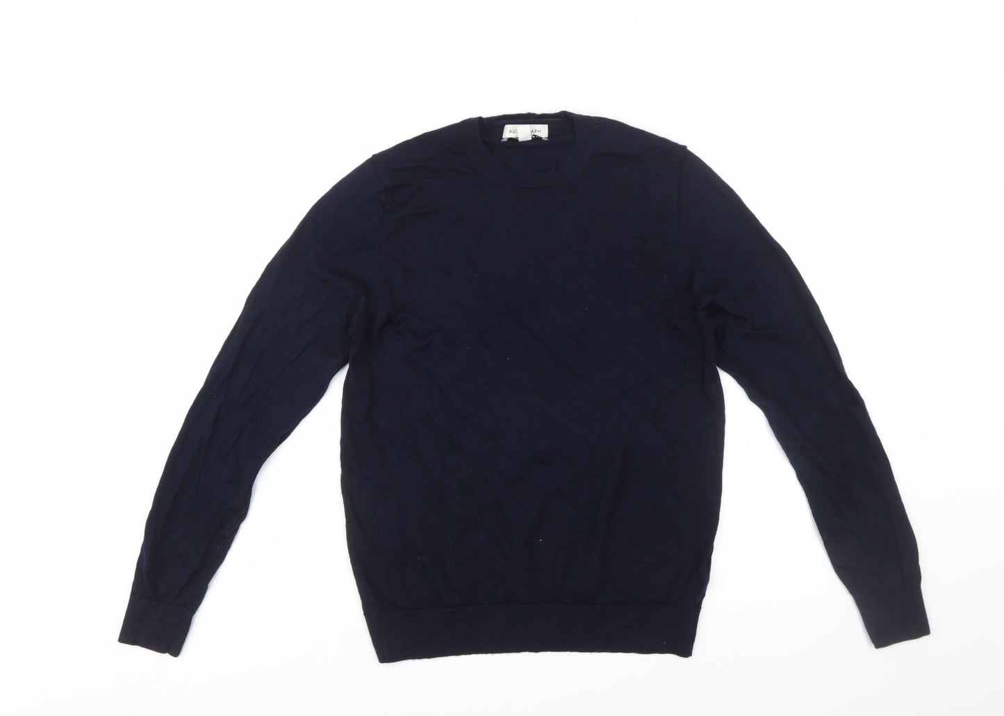 Marks and Spencer Autograph Men's Blue Merino Wool Pullover Jumper M