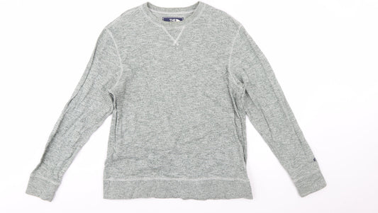 The North Face Men's Grey Cotton Pullover Sweatshirt Size M