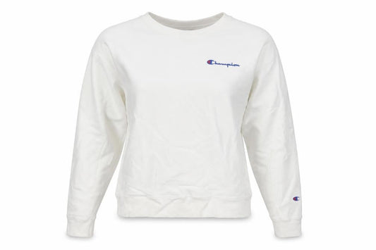 Champion Women White Large Reverse Weave Pullover Sweatshirt