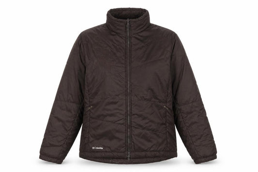 Columbia Women Brown Puffer Jacket L Insulated Winter Coat