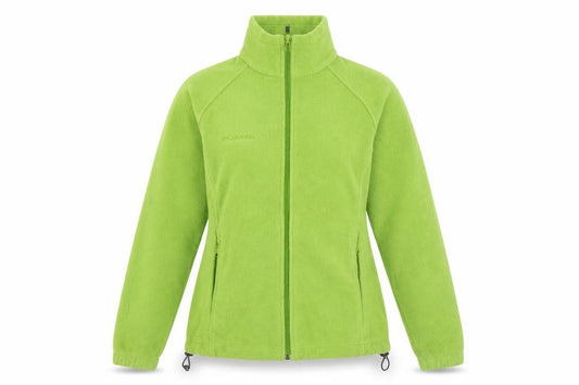 Columbia Women Green Fleece Full Zip Jacket Size S Outdoor