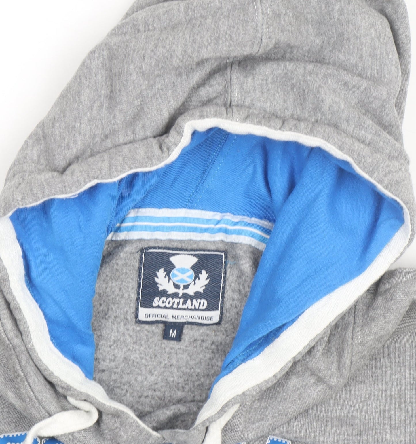 Scotland Official Merchandise Men's Grey Pullover Hoodie Medium