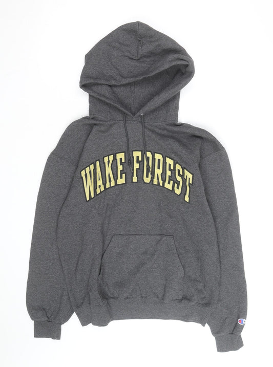 Champion Men's Grey Wake Forest Pullover Hoodie Size M