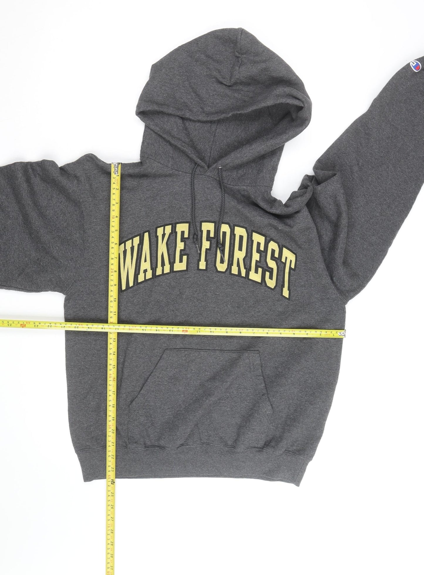 Champion Men's Grey Wake Forest Pullover Hoodie Size M