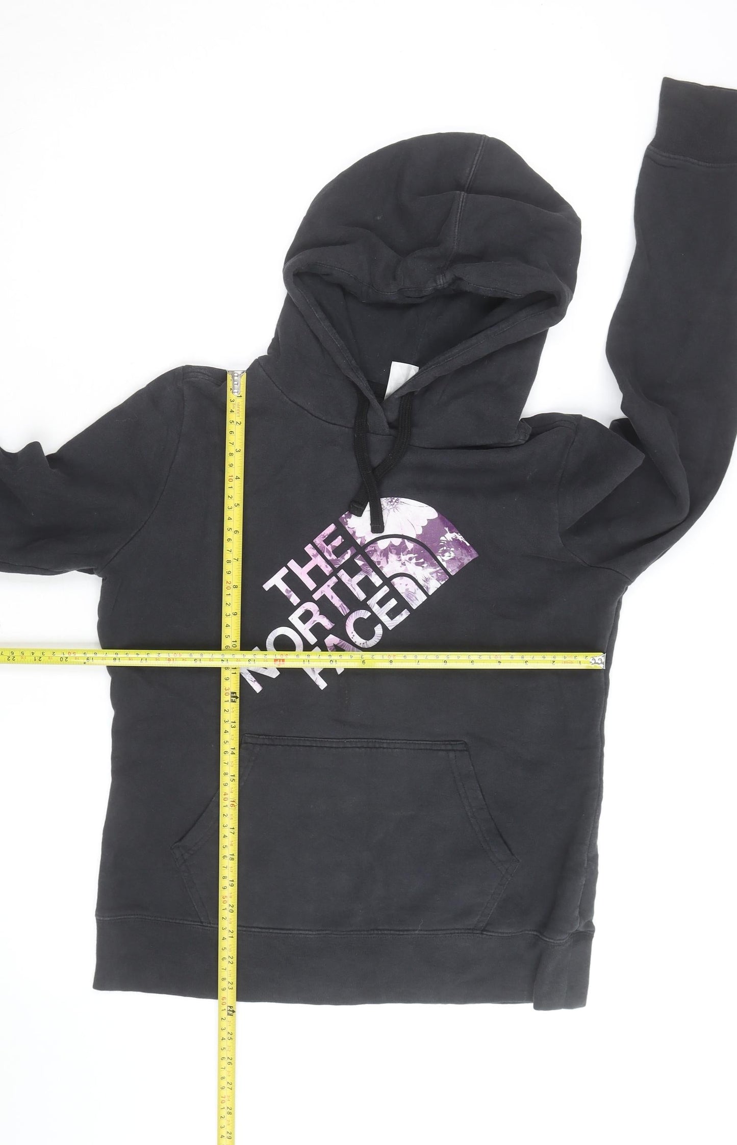 The North Face Women's Black Pullover Hoodie Size M Graphic Logo