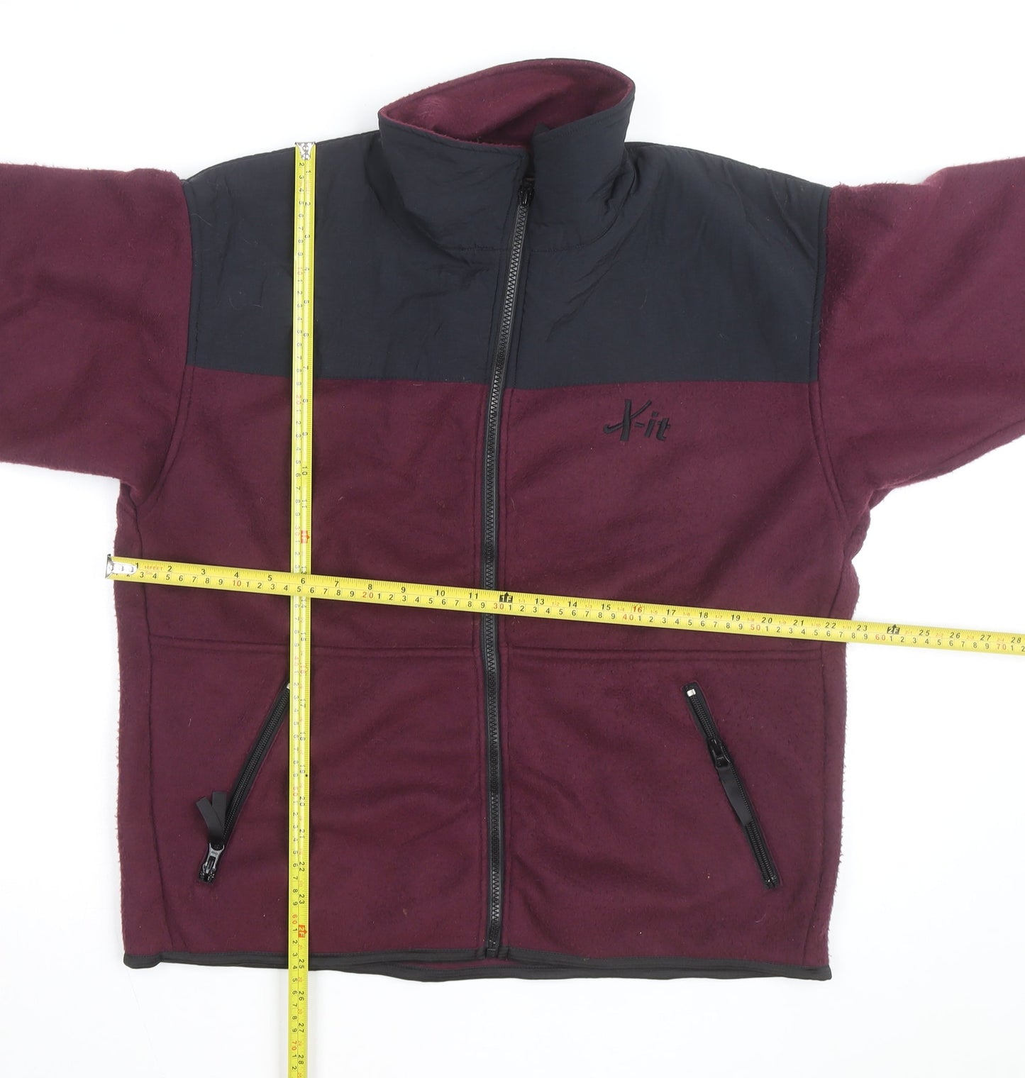 X-it Outdoors Men’s Red Fleece Full Zip Jacket Size L