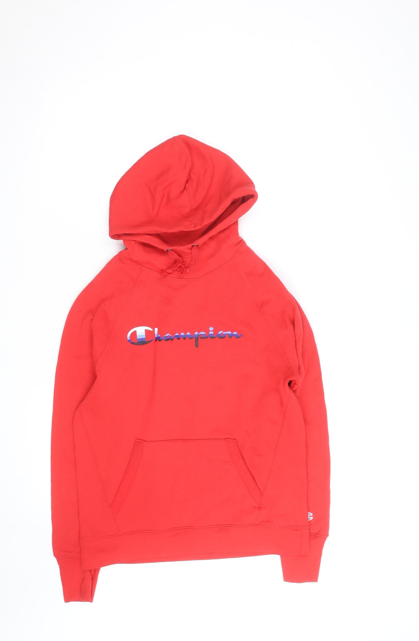 Champion Mens Red XL Pullover Hoodie with Logo Front