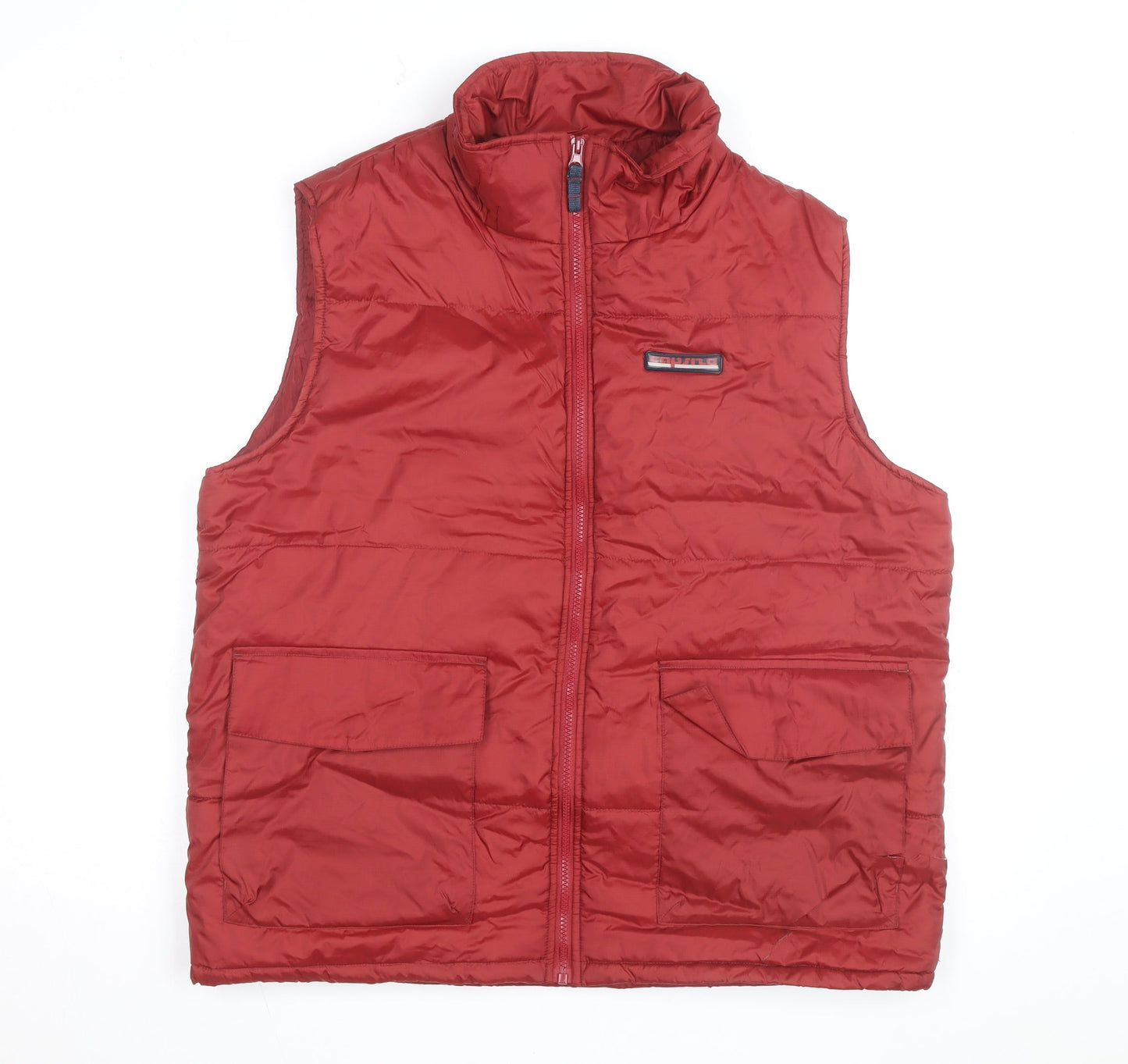 Carsize Men's Red Padded Nylon Bodywarmer Waistcoat Size L