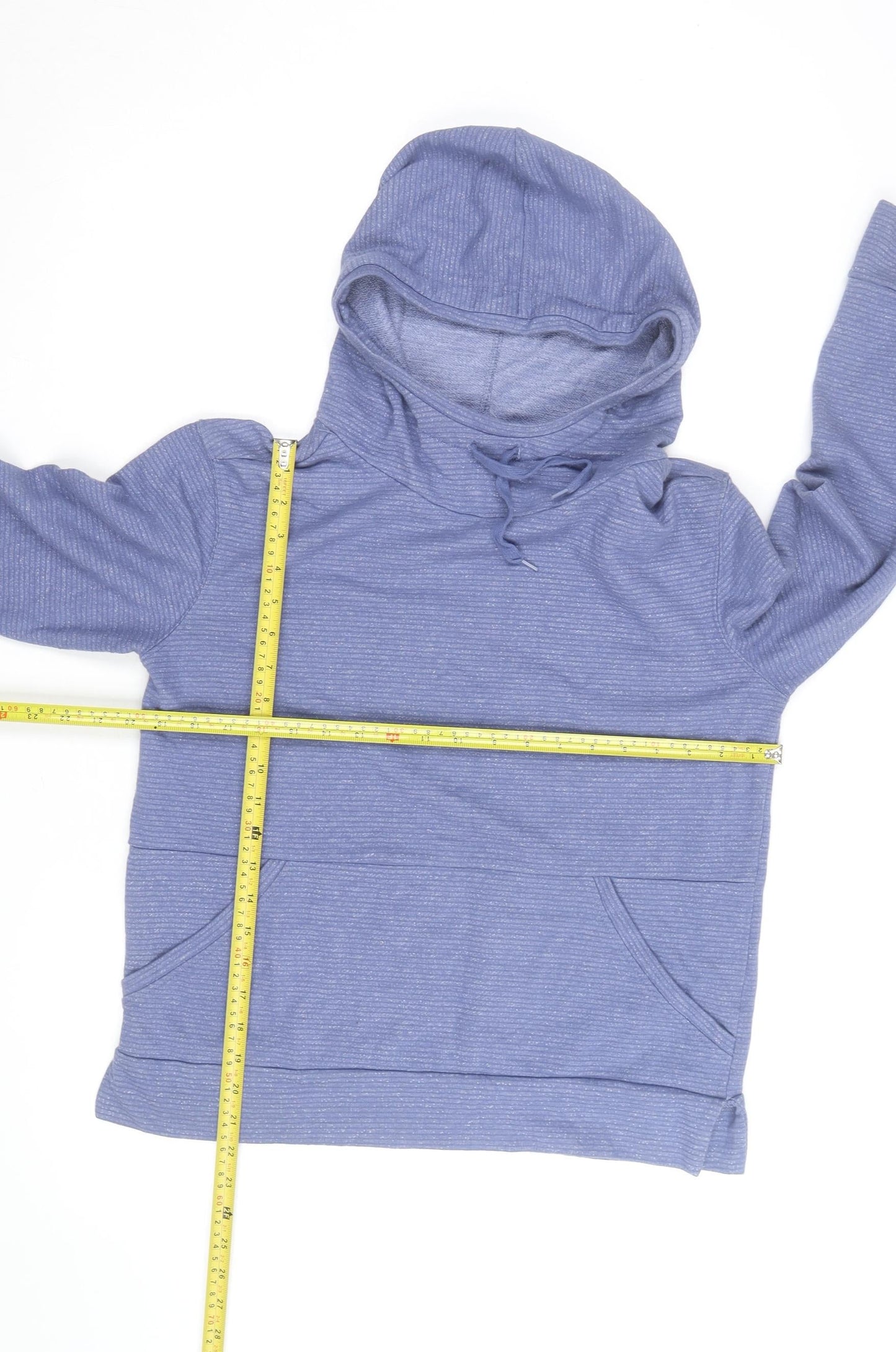 Banana Republic Men's Blue Knit Pullover Hoodie M Regular Fit