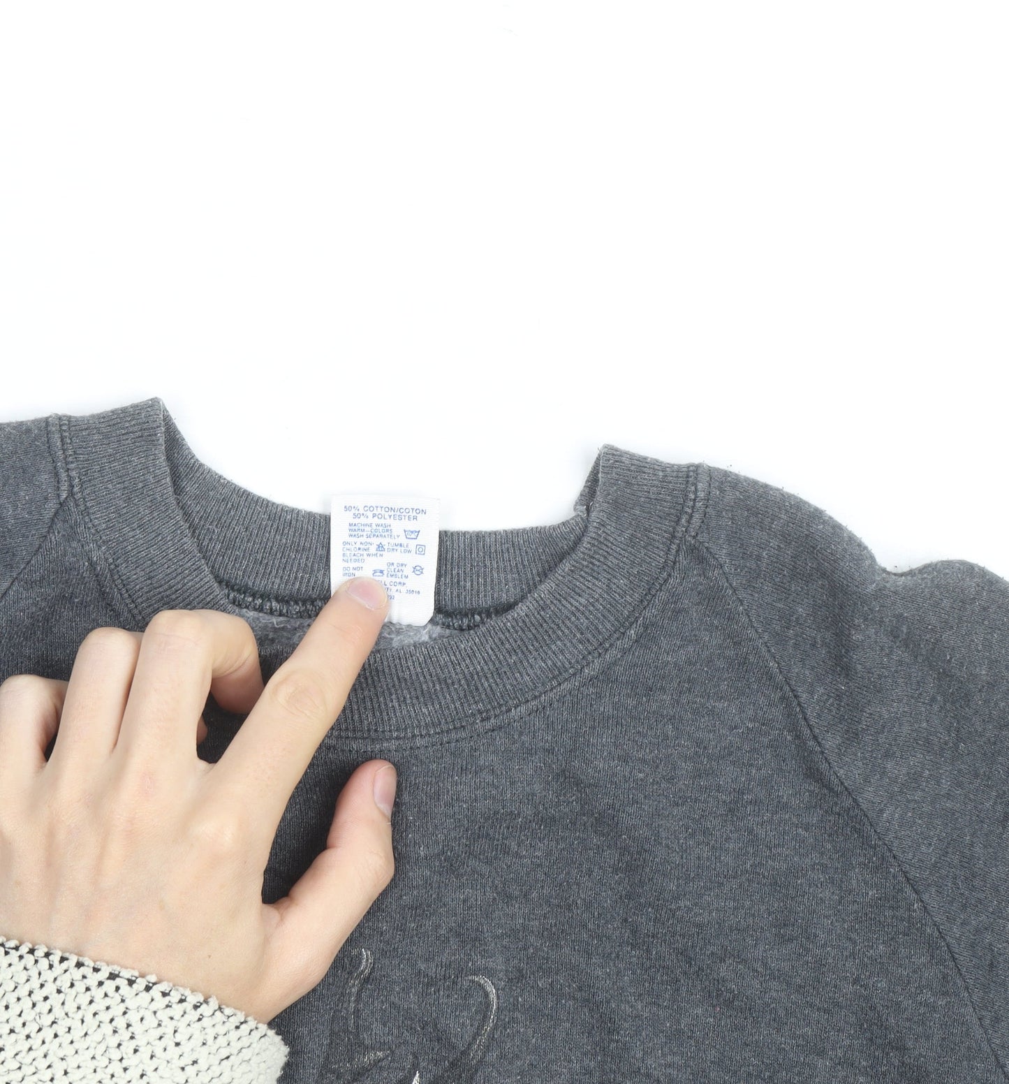 Jerzees Men’s Grey XL Graphic Animal Nature Pullover Sweatshirt