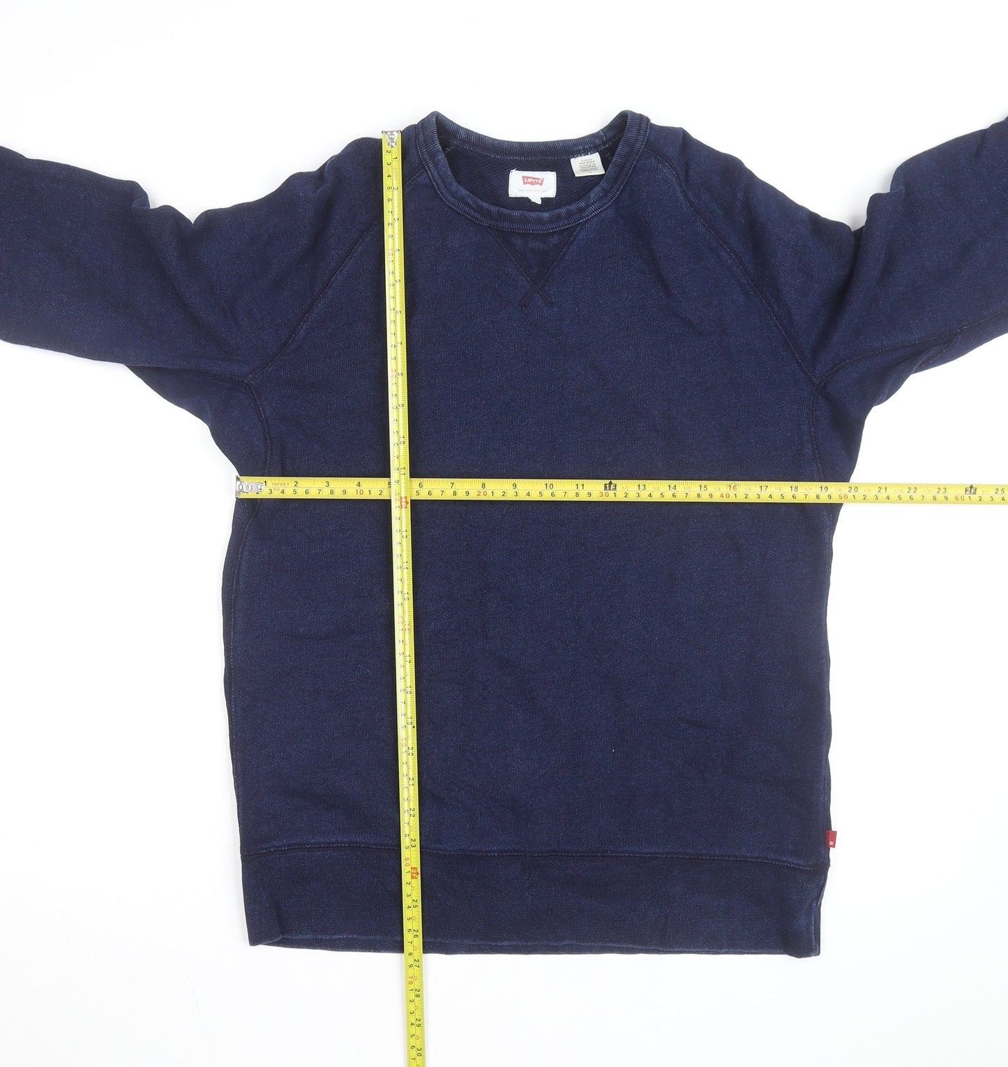 Levi's Men's Blue Cotton Crew Neck Pullover Sweatshirt Size M