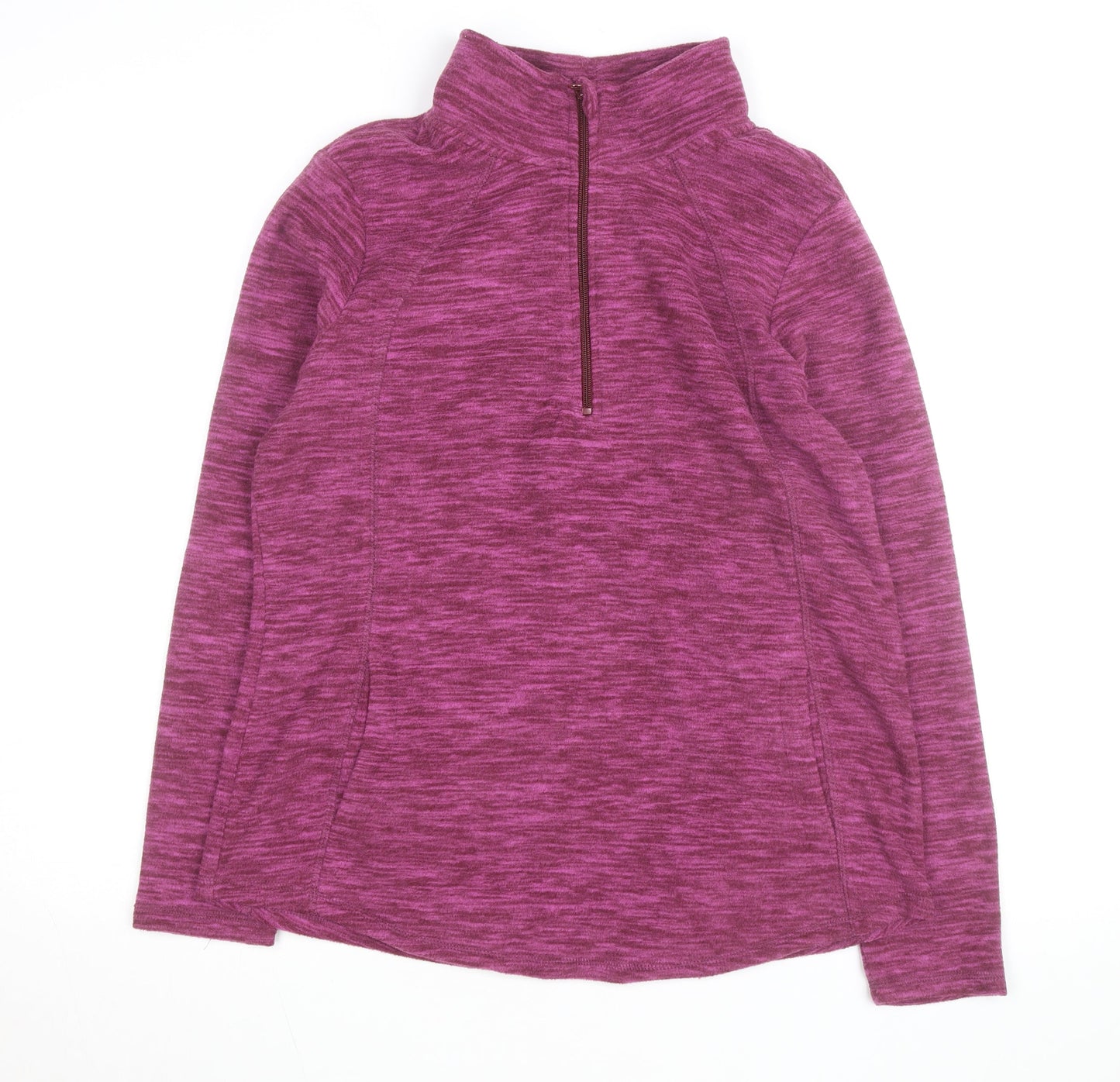 St. John's Bay Women's Purple 1/4 Zip Pullover Sweatshirt Size M