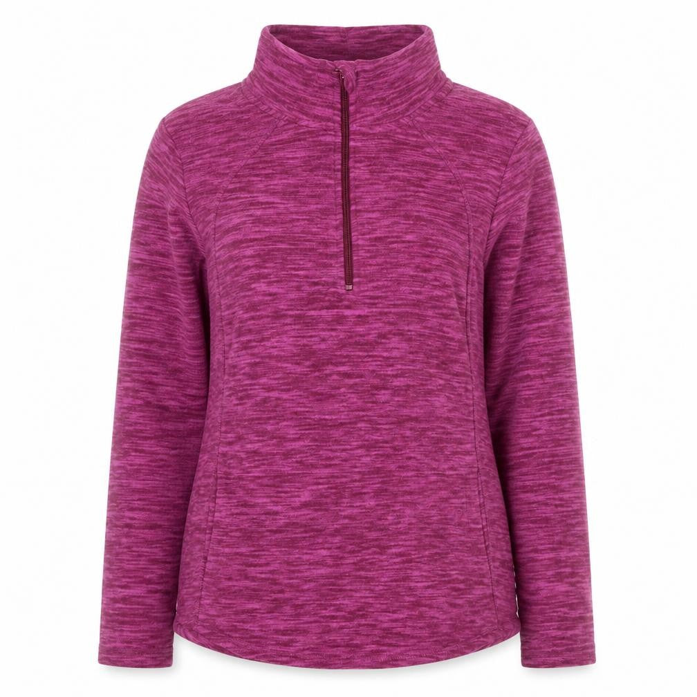 St. John's Bay Women's Purple 1/4 Zip Pullover Sweatshirt Size M