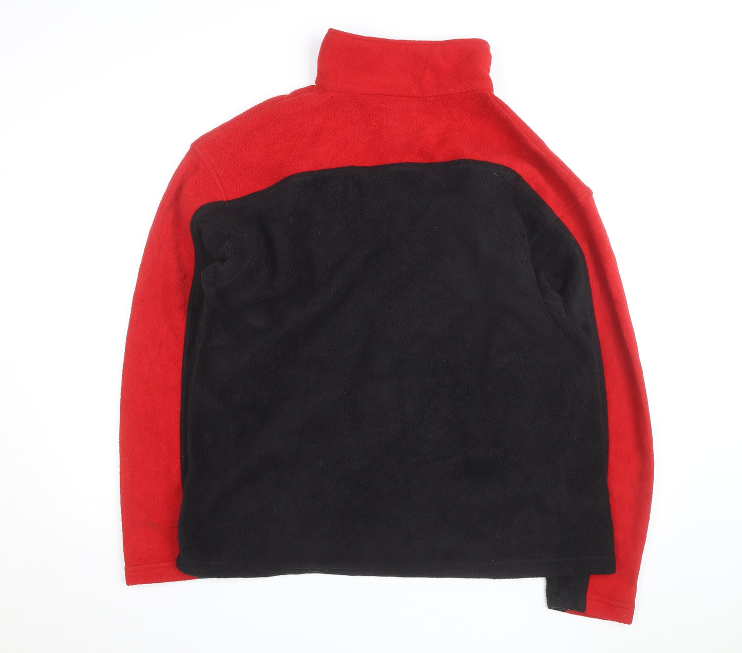 EXP Clothing Men's Red Black Fleece Pullover Sweatshirt Size L