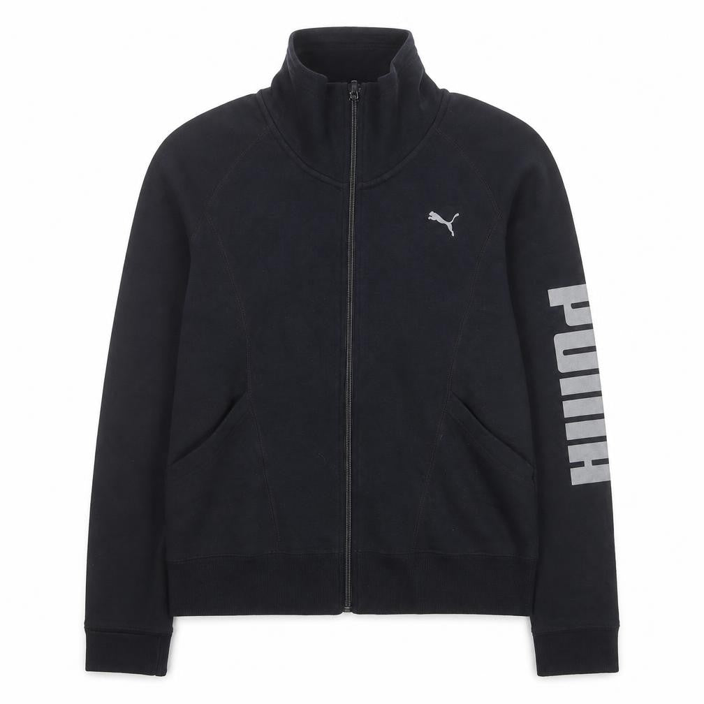 Puma Men's Black Full Zip High Neck Sweatshirt L Sportswear