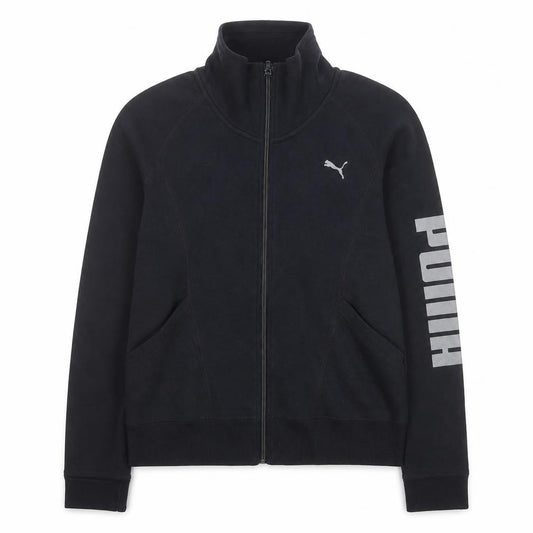 Puma Men's Black Full Zip High Neck Sweatshirt L Sportswear