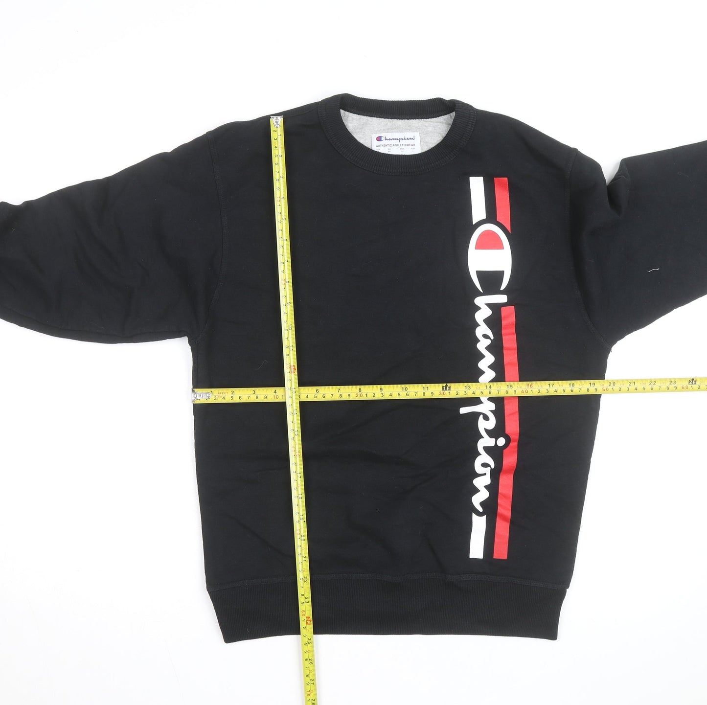 Champion Men's Black L Pullover Crew Neck Sweatshirt