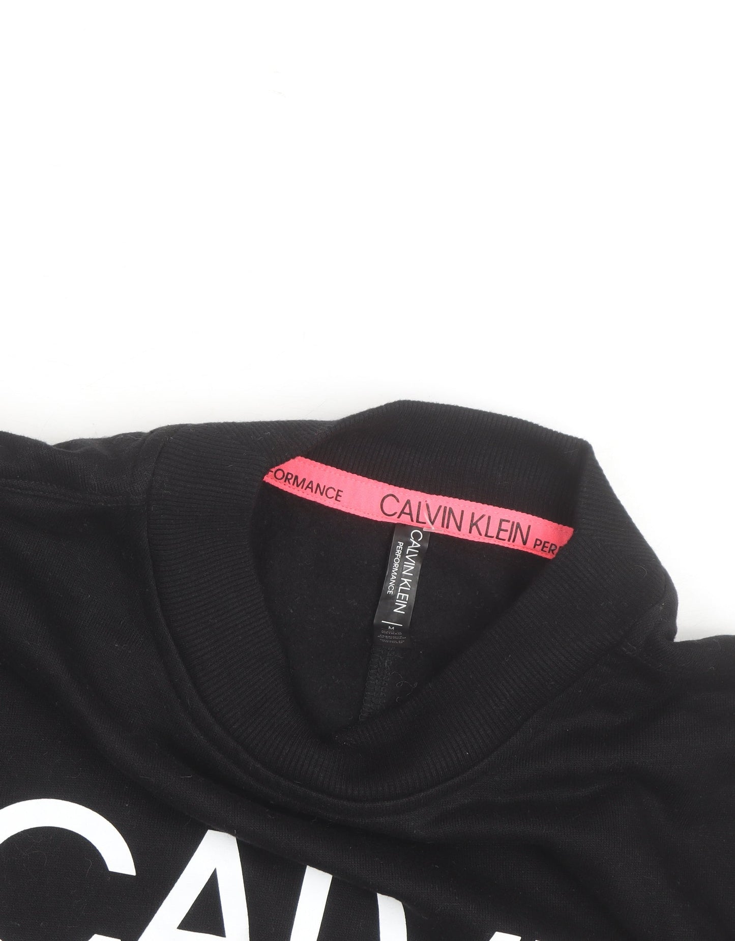 Calvin Klein Women’s Black Logo Crew Neck Pullover Sweatshirt Size M