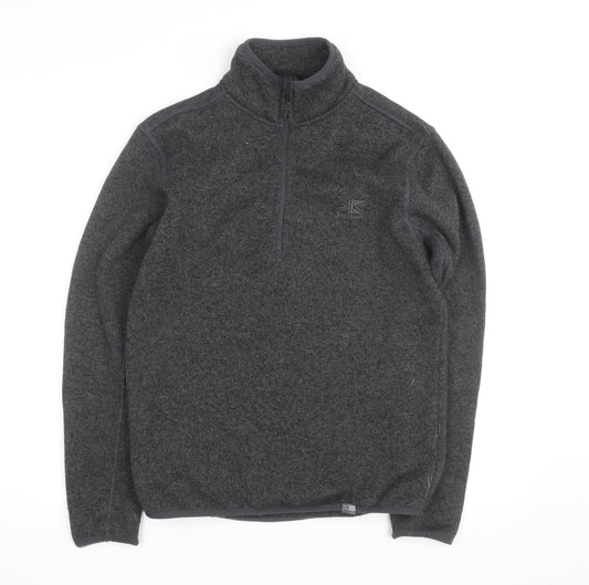 Karrimor Men's Grey XS Fleece 1/4 Zip Pullover Sweatshirt