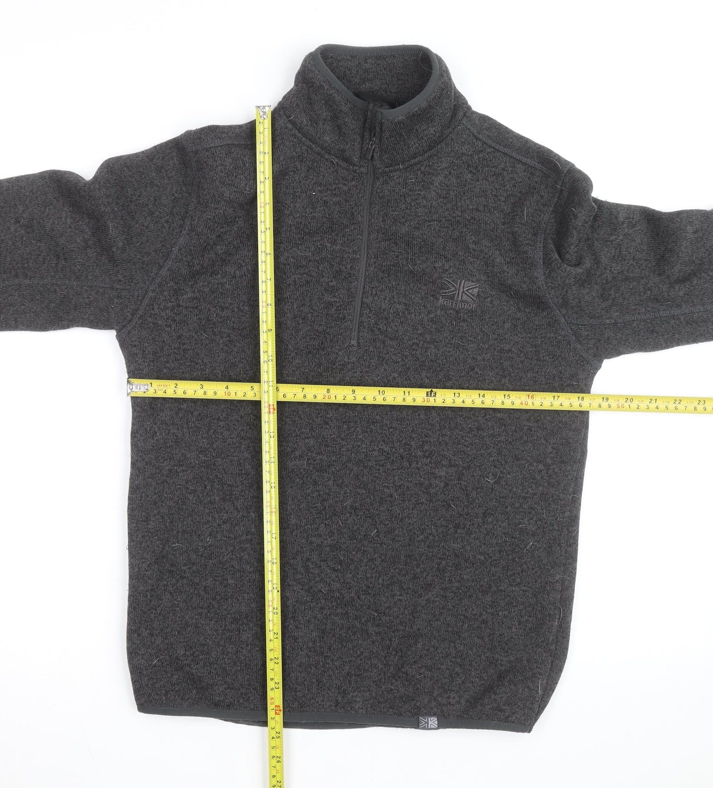 Karrimor Men's Grey XS Fleece 1/4 Zip Pullover Sweatshirt