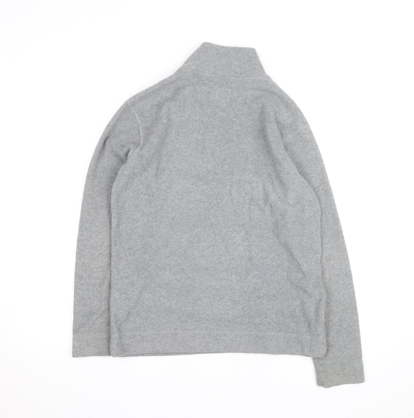 Old Navy Boys Grey Fleece 1/4 Zip Sweatshirt XL (14-16) Regular Fit