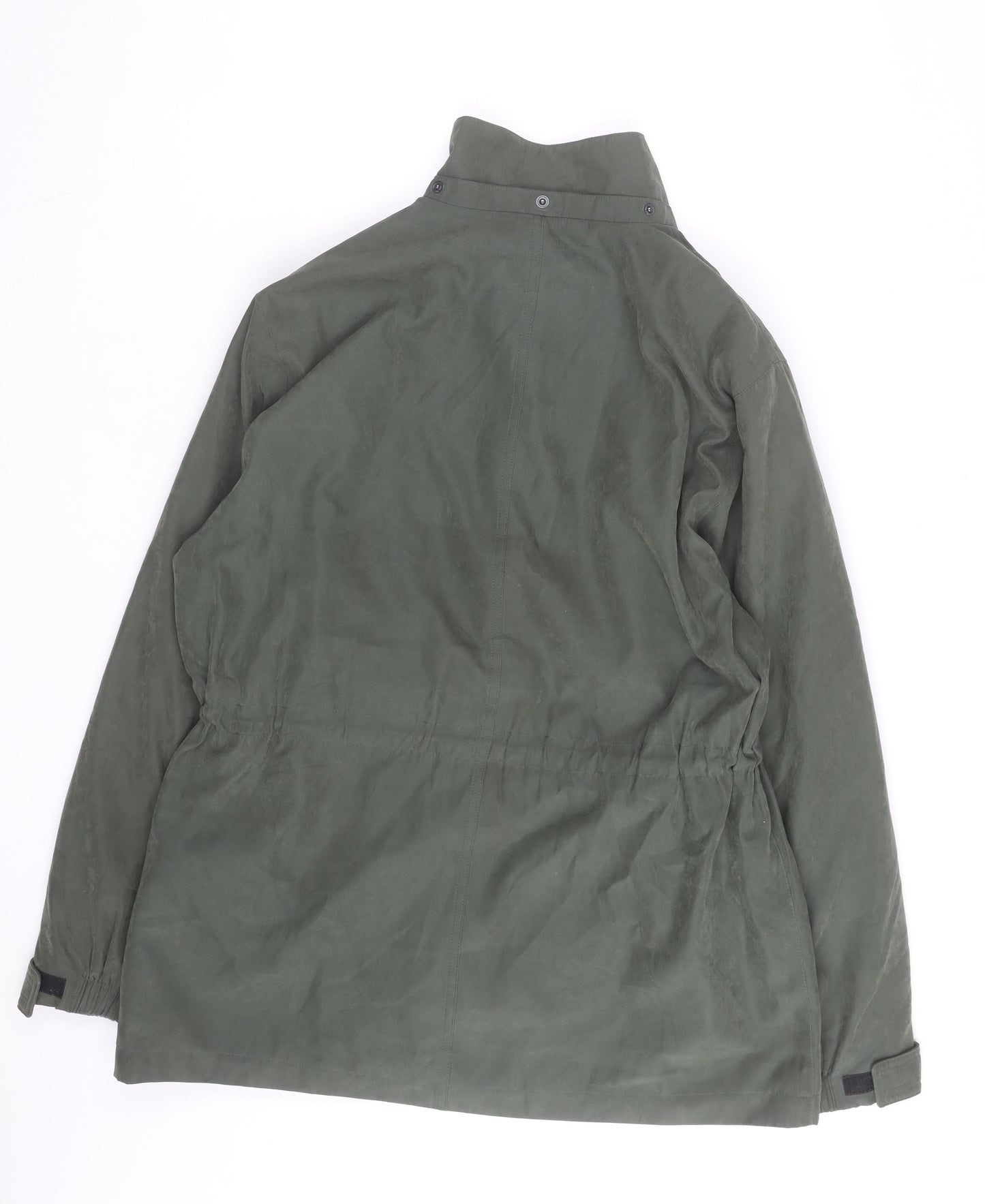 St. Johns Bay Men's Green Cotton Nylon Parka Jacket Size M