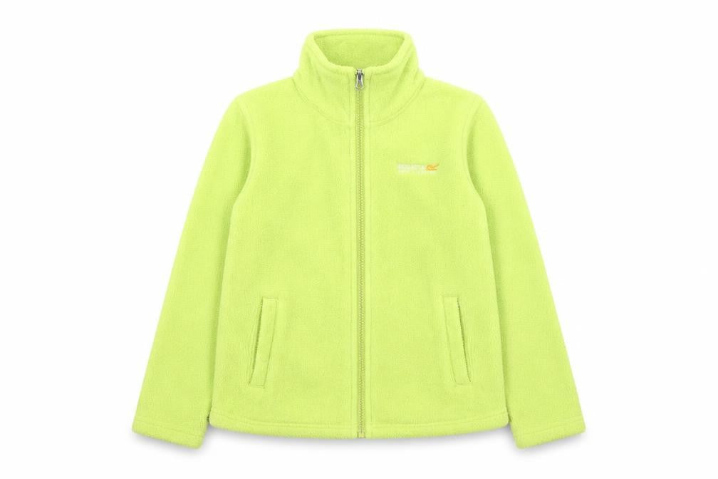 Regatta Boys Green Fleece Full Zip Basic Jacket 7-8 Years Outdoor Wear