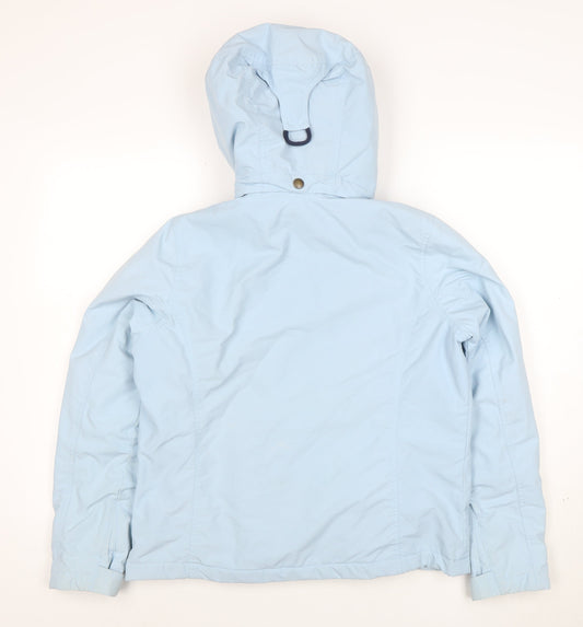 Lands' End Women's Blue Petite S Hooded Parka Jacket